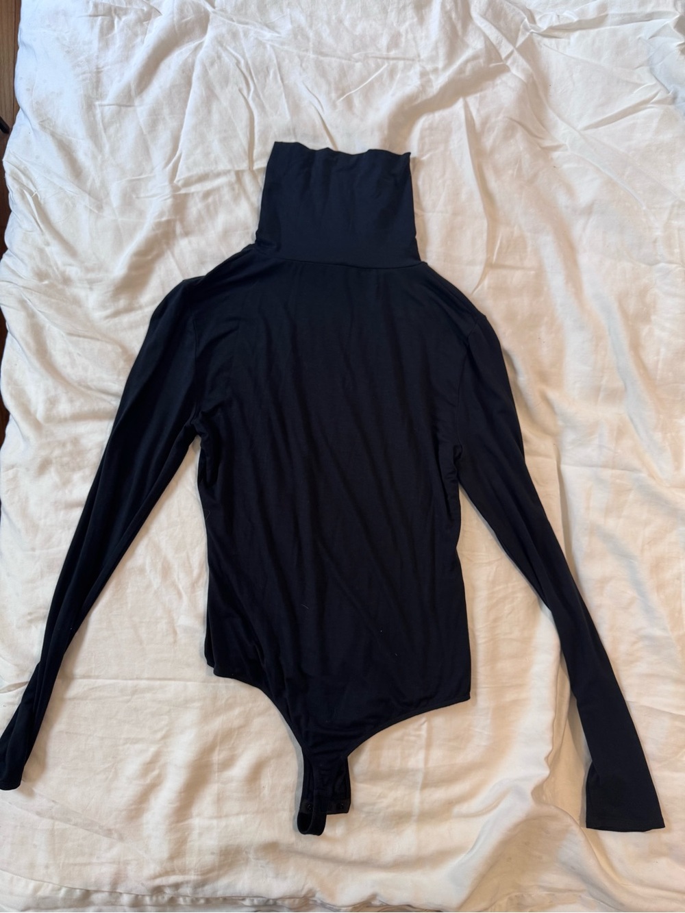 Black Long Sleeve Turtleneck Bodysuit